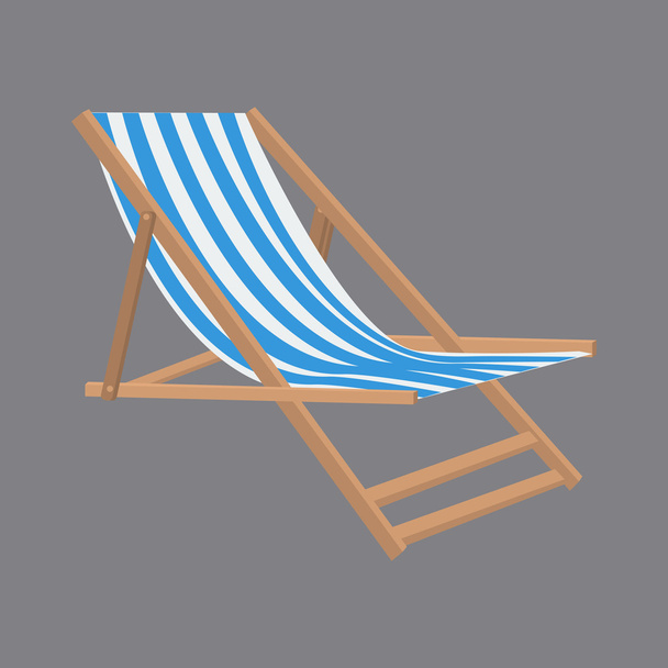 Illustration de chaise de plage de style plat vectoriel
 - Vecteur, image