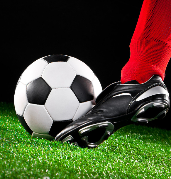 Soccer ball on the football field - Zdjęcie, obraz