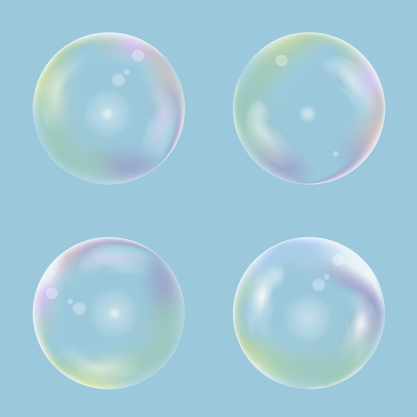 Sada mýdlová bublina - Vektor, obrázek