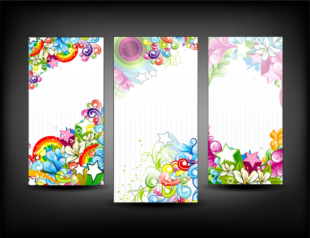 Colorful banners set - Vector, afbeelding