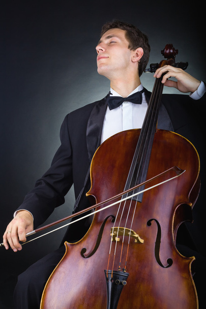 Playing the cello - Fotó, kép
