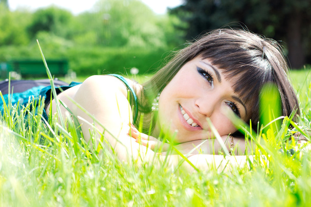 Happy girl outdoor - Photo, Image