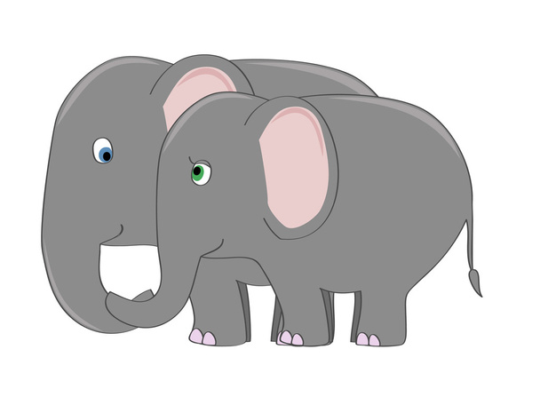 Elefanttipariskunta
 - Vektori, kuva