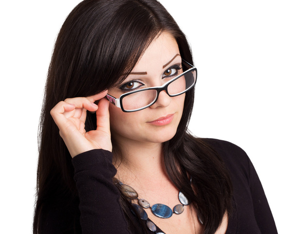 jovem mulher usando óculos - Foto, Imagem