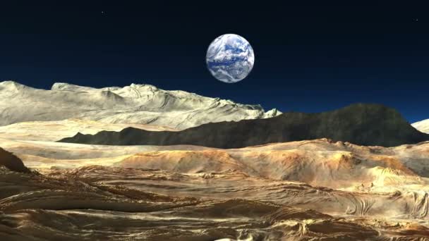 luna en el espacio 4k
 - Metraje, vídeo