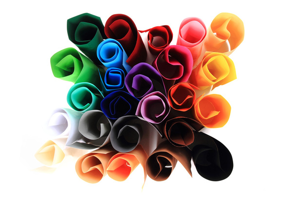 Rouleaux de papier couleur
  - Photo, image
