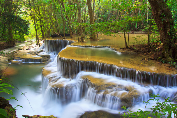 Waterfall and stream in forest Kanjanaburi  - Foto, afbeelding