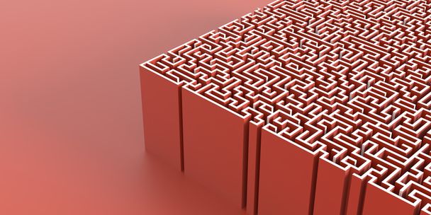Maze background, risk and solution illustration concepts - Photo, Image