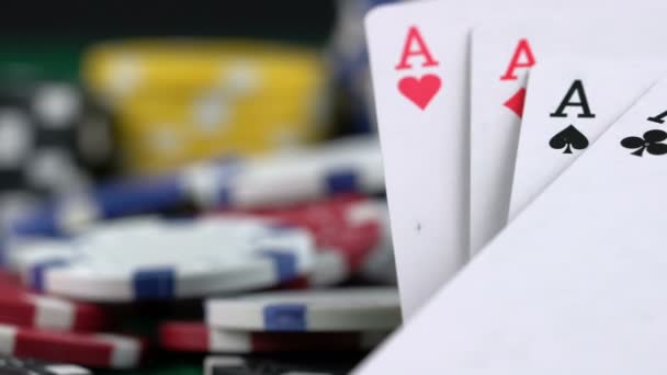 Gambling Poker Cards - Footage, Video