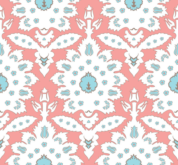 Ottoman Turkish style floral seamless pattern - Vector, imagen