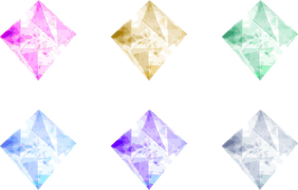 Ikony crystal - Wektor, obraz
