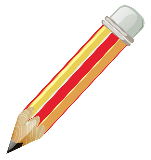 Bleistift mit scharfem Blei - Vektor, Bild