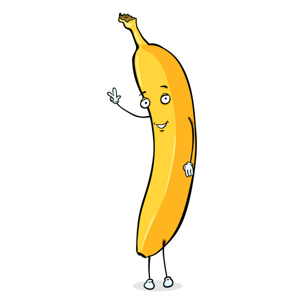 筋肉バナナ文字 - ベクター画像