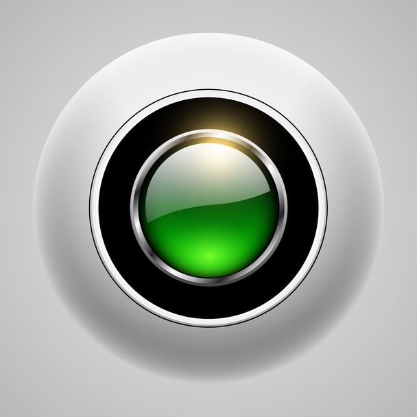 Button 3d green - Vector, afbeelding