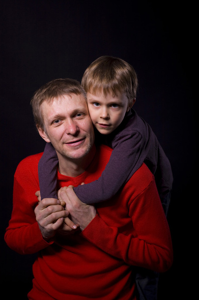  portrait of a father with his son   - Photo, Image