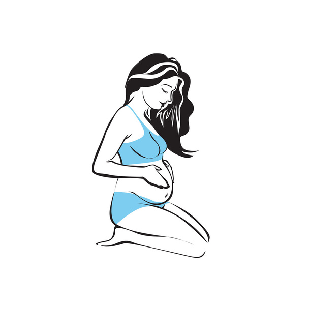 femme enceinte symbole vecteur
 - Vecteur, image