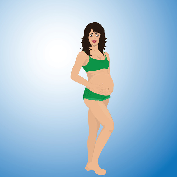 Stages of pregnancy vector - Vector, Image