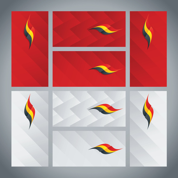 Belgia lippu nauha logo abstrakti kortin kansi tausta
 - Vektori, kuva