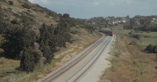 Uzak mesafe tarafından geçen tren - Video, Çekim