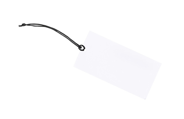 Price tag isolate on white background, Clipping path - Photo, Image