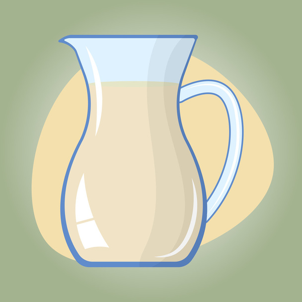 Ícone vetorial colorido de leite
 - Vetor, Imagem
