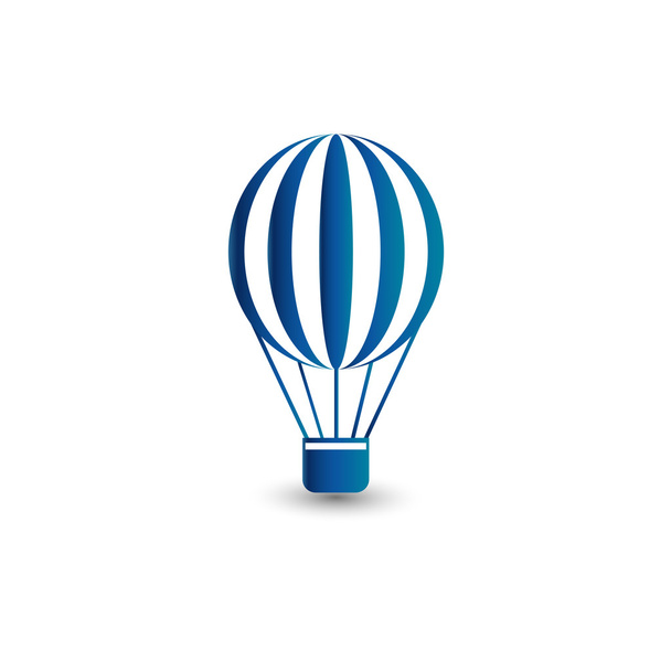 Flat air balloon icon. Vector illustration. - Vektori, kuva