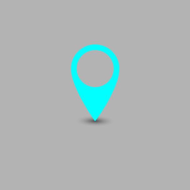 Colorful location icon. Vector illustration. - Vector, Image