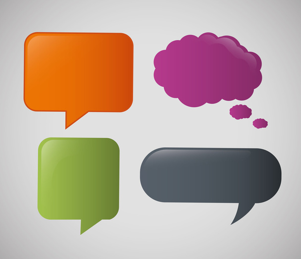 communication design. bubble icon. conversation concept - Vector, afbeelding