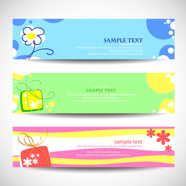 Set of banners Vector - ベクター画像
