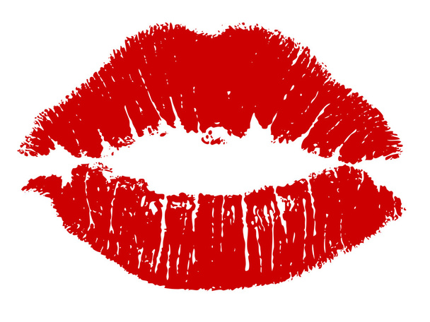 φιλί τα χείλη - Διάνυσμα, εικόνα