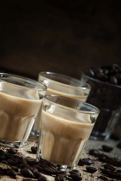 Coffee and cream liqueur - Zdjęcie, obraz