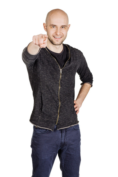Young man making facial expressions and gestures - Fotó, kép