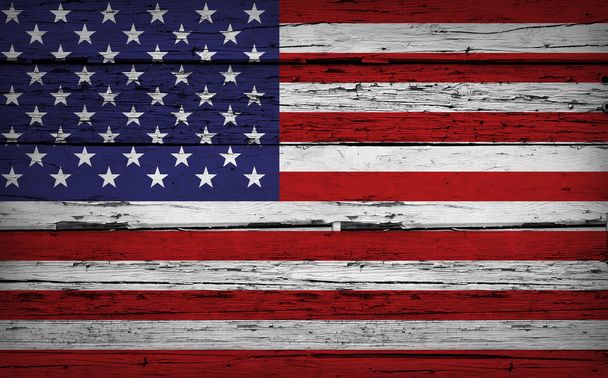 US Flag USA Grunge Background - Photo, Image