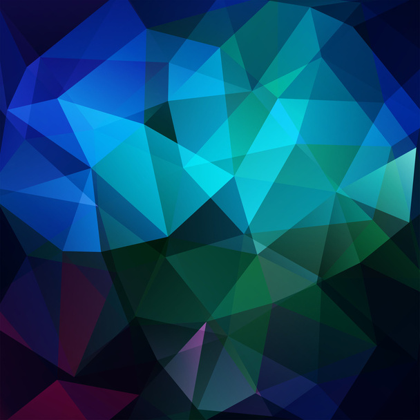 Abstract geometric style dark green background. Blue business background Vector illustration - Vektor, Bild