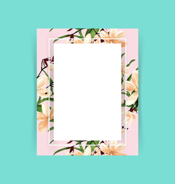 floral greeting card - Вектор, зображення
