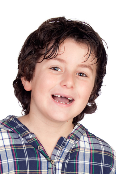 Bambino sorridente senza spazzolino
 - Foto, immagini