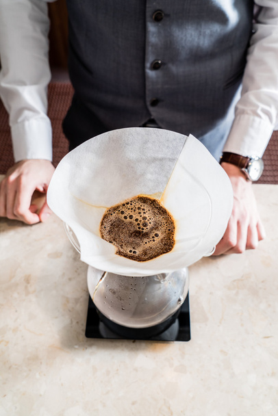 barista making coffee - Photo, Image