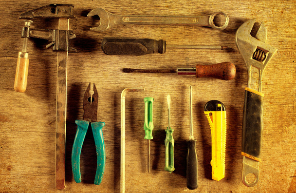 diy tools vintage background  - Photo, Image