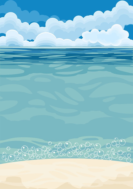 beach holiday background - Vecteur, image