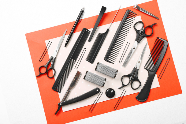 Barber set with tools  - Foto, Bild