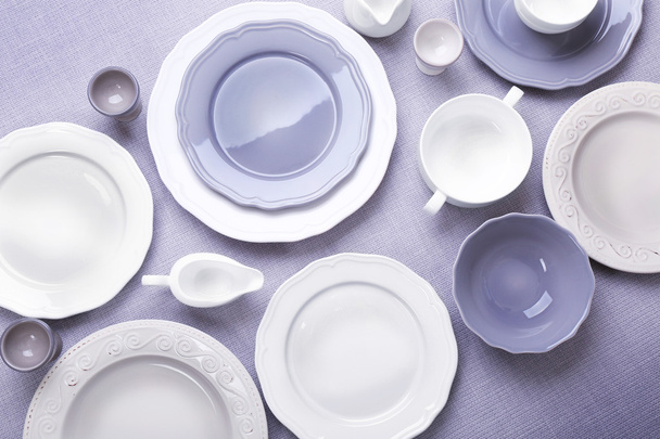 glossy Empty dishes  - Φωτογραφία, εικόνα