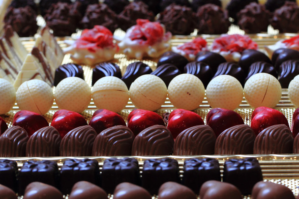 Cukierki czekoladowe tło - Zdjęcie, obraz