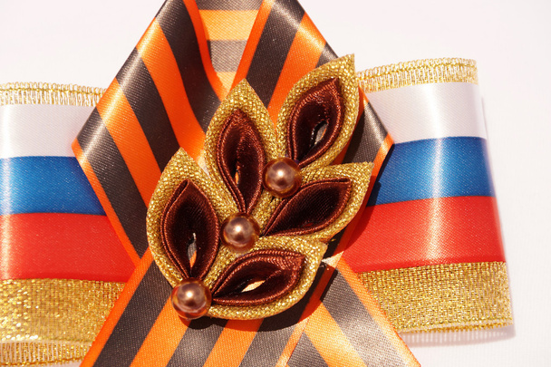 Festive brooch with a St.George's Ribbon - Photo, Image