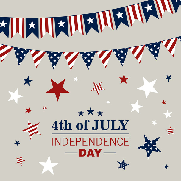 Vector 4th of July Independence Day Background - Wektor, obraz