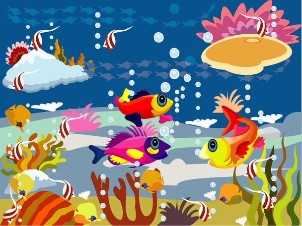 Группа рыб
   - Вектор,изображение