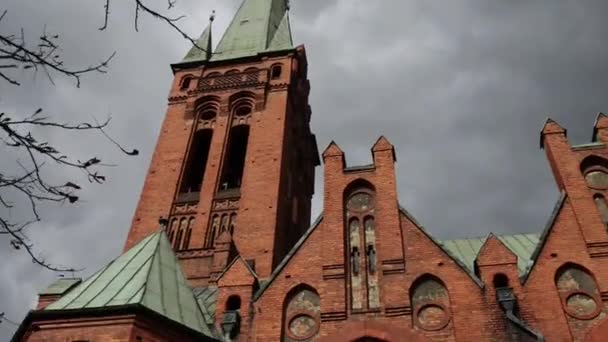 Kirche St. Bobola in Bydgoszcz, Polen - Filmmaterial, Video