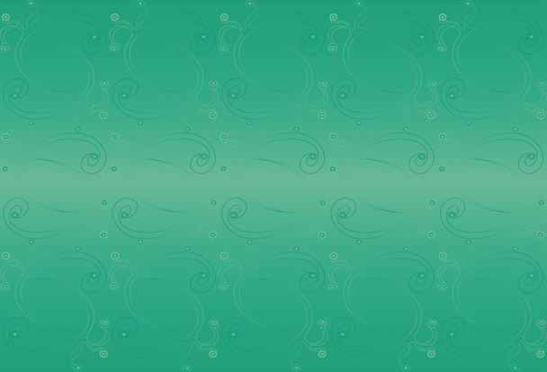 Fantasy green background with decorative elements. Persian green. - Vector, Image