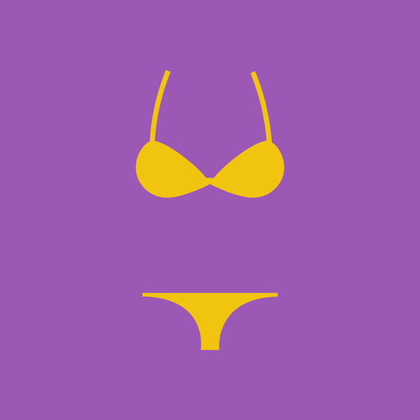 Swimsuit Bikini Icon - Vector, imagen