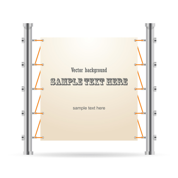 Roll up banner stand. Vector. - Vecteur, image