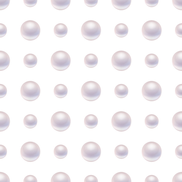 Seamless pattern with pearls. - Vector, Imagen
